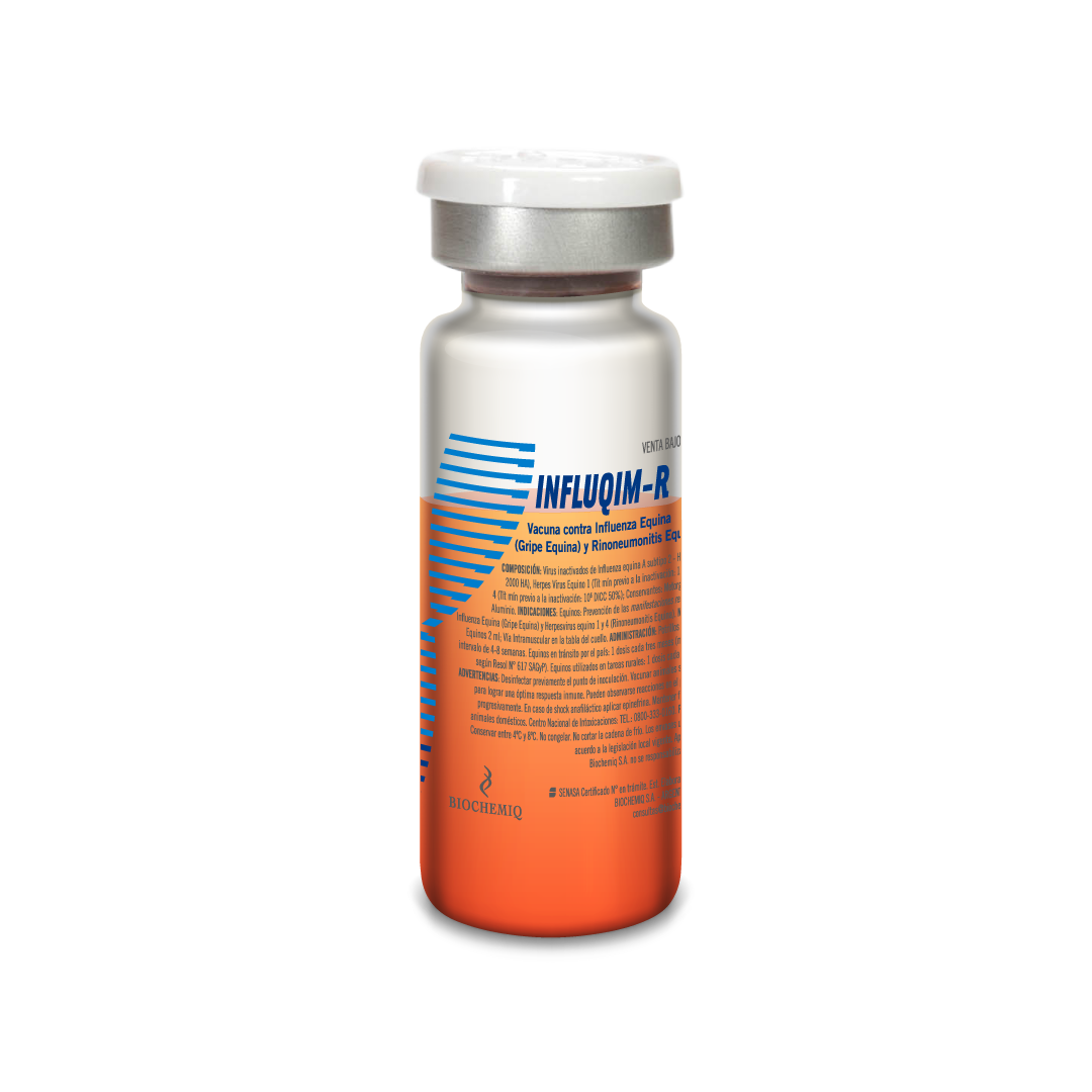 Influqim R - Vacuna contra Influenza Equina (Gripe Equina) y Rinoneumonitis Equina.