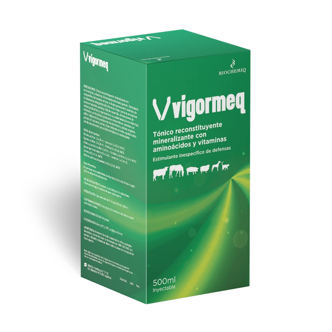 Vigormeq - Tónico reconstituyente mineralizante con aminoácidos y vitaminas